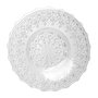 AVET Plato Gourmet Doge - Plato Hondo de Cristal con Relieve Exterior - Diámetro 28.5 cm, Altura 5 cm - Pack de 6 Unidades